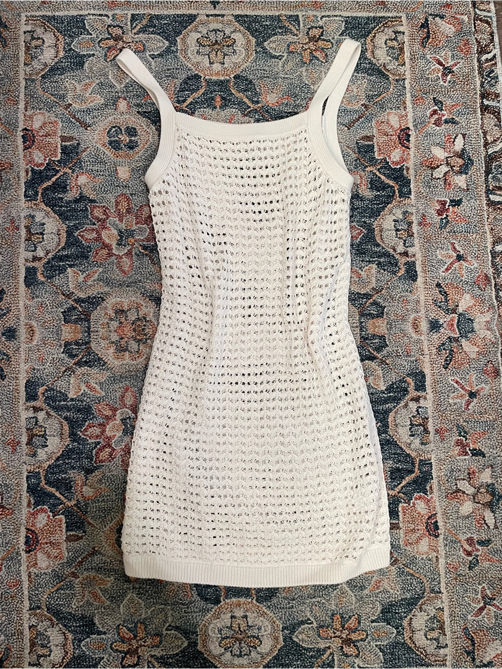 Madewell White Crochet Mini Dress